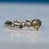 Sterling silver bush branch ring & yellow rose cut diamond engagement ring - Zulasurfing Jewelry
 - 5