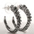 Octopus tentacle Earrings silver hoop - Zulasurfing Jewelry
 - 1