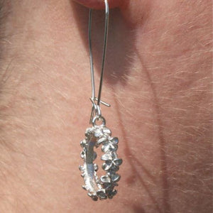 925 Sterling Silver plumeria flower Earrings - Zulasurfing Jewelry
 - 2