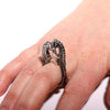 Seahorse Sterling Silver ring size 5-6.5 - Zulasurfing Jewelry
 - 2