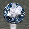 Rhodium plated silver ring with Rock crystal & swarovski crystals - Zulasurfing Jewelry
 - 1