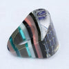 Dichroic glass Cocktail Blue Color Hand Carved ring size 6.5 - Zulasurfing Jewelry
 - 2