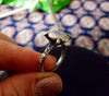 Sterling silver diamond all silver ring size 6 - Zulasurfing Jewelry
 - 3