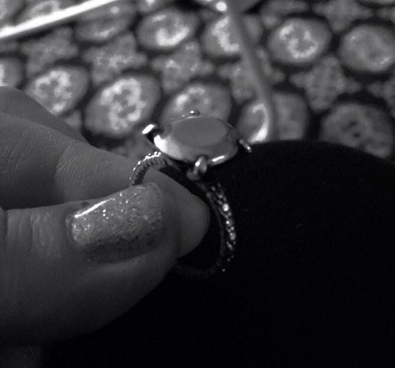 Sterling silver diamond all silver ring size 6 - Zulasurfing Jewelry
 - 4
