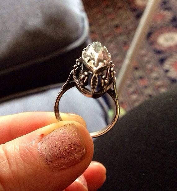 Sterling silver vintage style solid silver ring size 6 - Zulasurfing Jewelry
 - 4