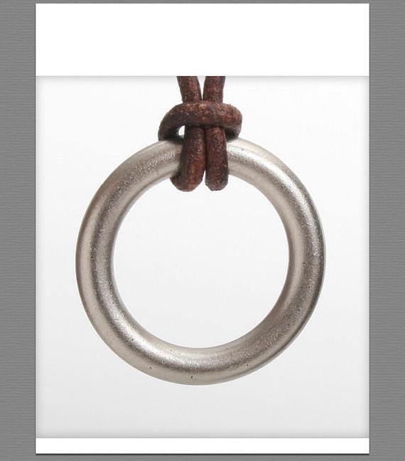 Unisex Stainless Steel Abercrombie and Fitch Style round necklace - Zulasurfing Jewelry
