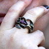 Sterling silver sliced shell ring - Zulasurfing Jewelry
 - 3