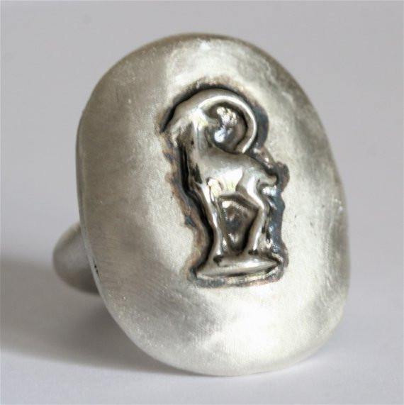 925 Sterling Silver Capricorn Zodiac Ring - Zulasurfing Jewelry
 - 2