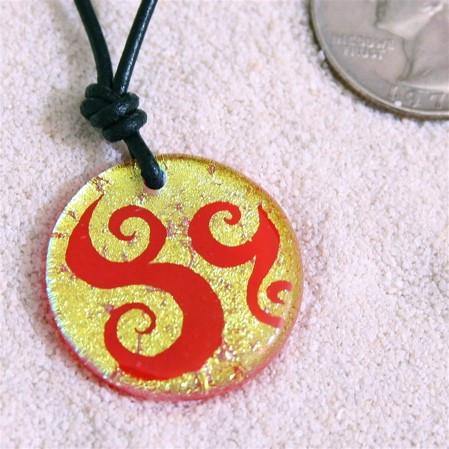 Dichroic glass scroll design earrings - Zulasurfing Jewelry
 - 3