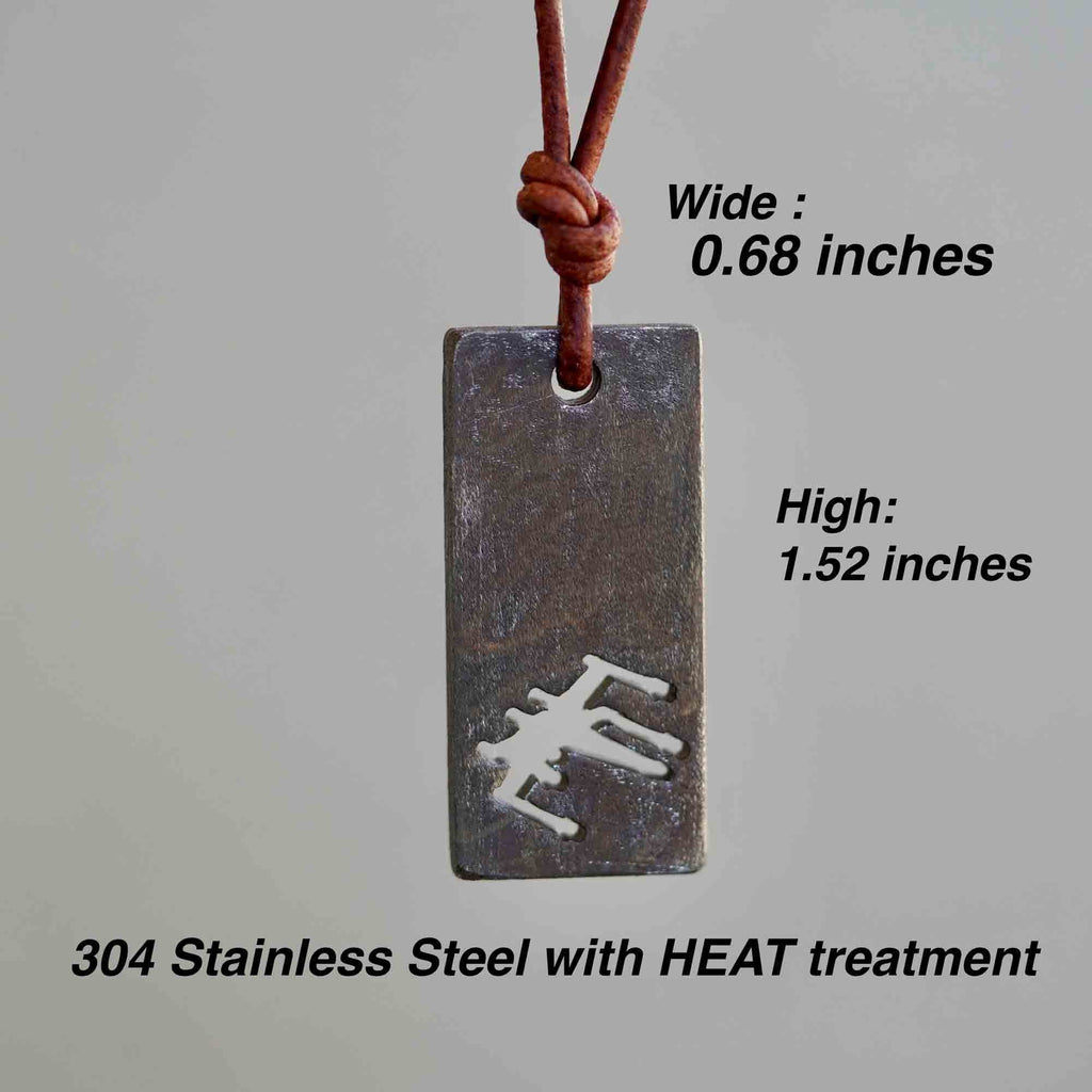 X wing Necklace Star Wars Jewelry Leia Organa luke skywalker 3 Thick 304 stainless steel