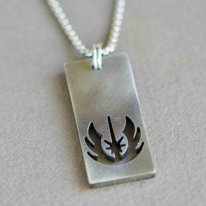Jedi order Crest Logo Necklace Star Wars Jewelry Leia luke skywalker