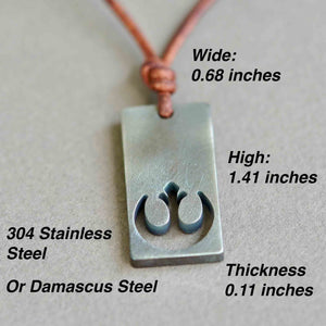 Rebel Alliance Necklace Star Wars Jewelry Leia Organa luke skywalker