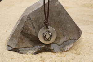 Hawaiian Sea Turtle Jewelry Pewter Turtle Pendant