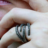 Close-up of octopus tentacle claw ring suction cup texture