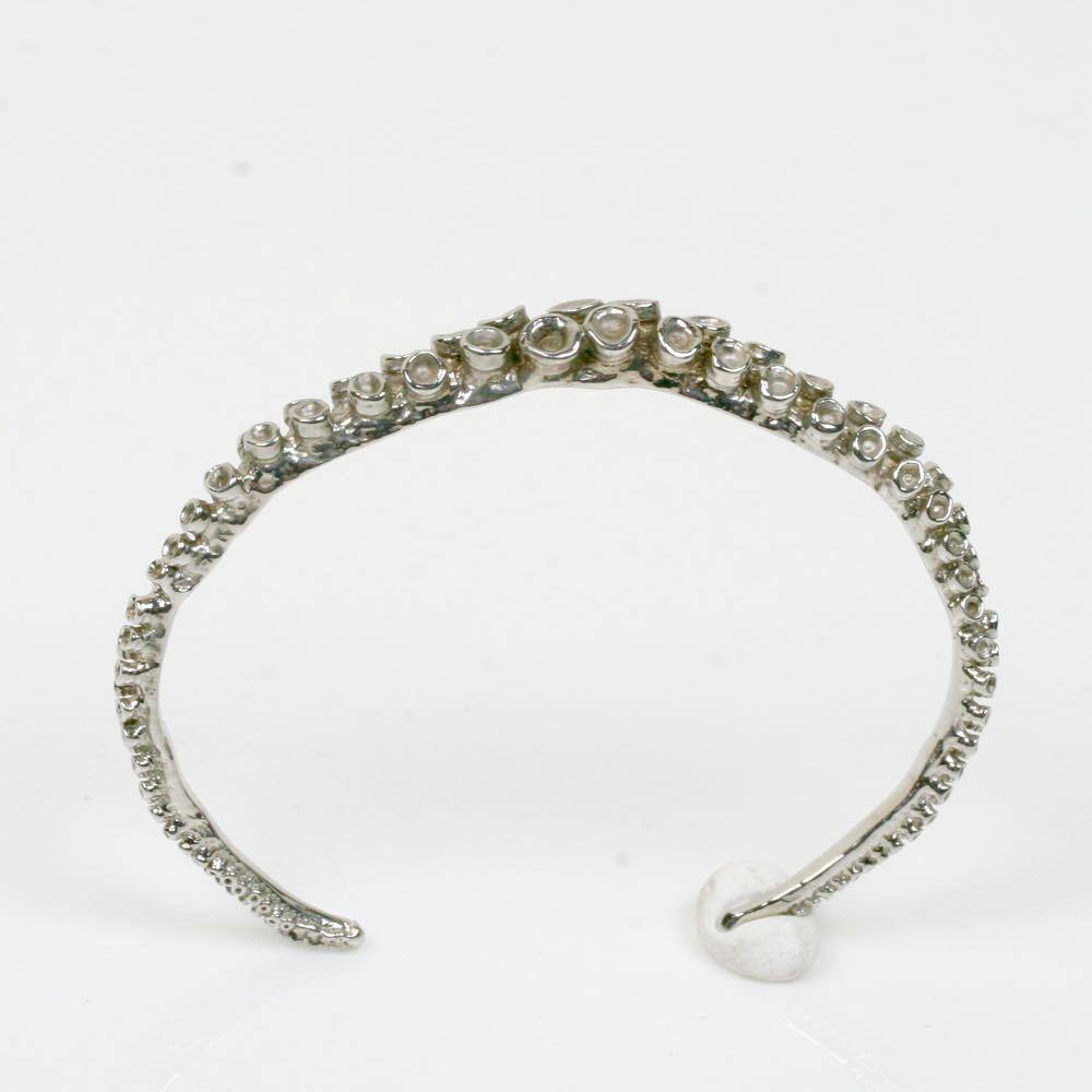 Octopus tentacle cuff bracelet worn on wrist