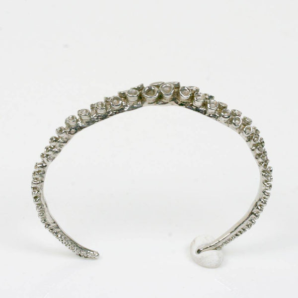 Octopus tentacle cuff bracelet worn on wrist