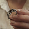 Sterling silver octopus tentacle ring cast from a perfect mold of the tentacle, handcrafted by Zulasurfing Studios