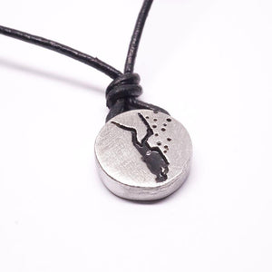 pewter scuba necklace 