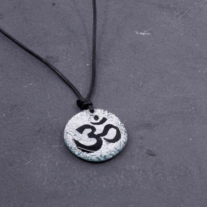 OM Pendant Made of Dichroic Glass